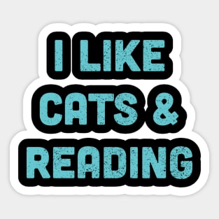 Cats & Reading Sticker